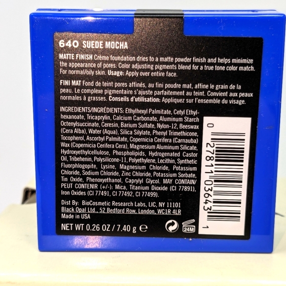 Black Opal (BLK/OPL) True Color Mineral Matte Foundation 640 Suede Mocha 3 Pack - Picture 2 of 2